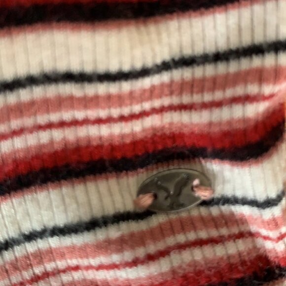 AMERICAN Eagle white black and Red striped tank - Picture 5 of 7